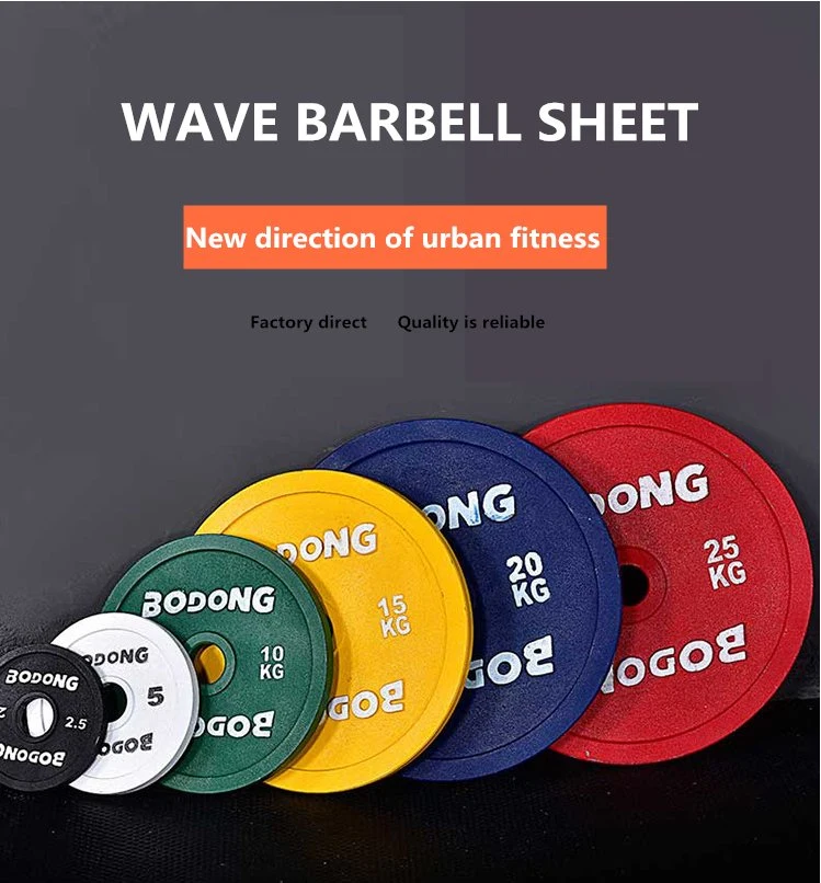 Competition Barbell Plates Cast Iron Calibrated Weight Plate for Strength Training Factory Bumper Plate, Rubber Bumper Plate, Rubber Weight Plate, Barbell Plate