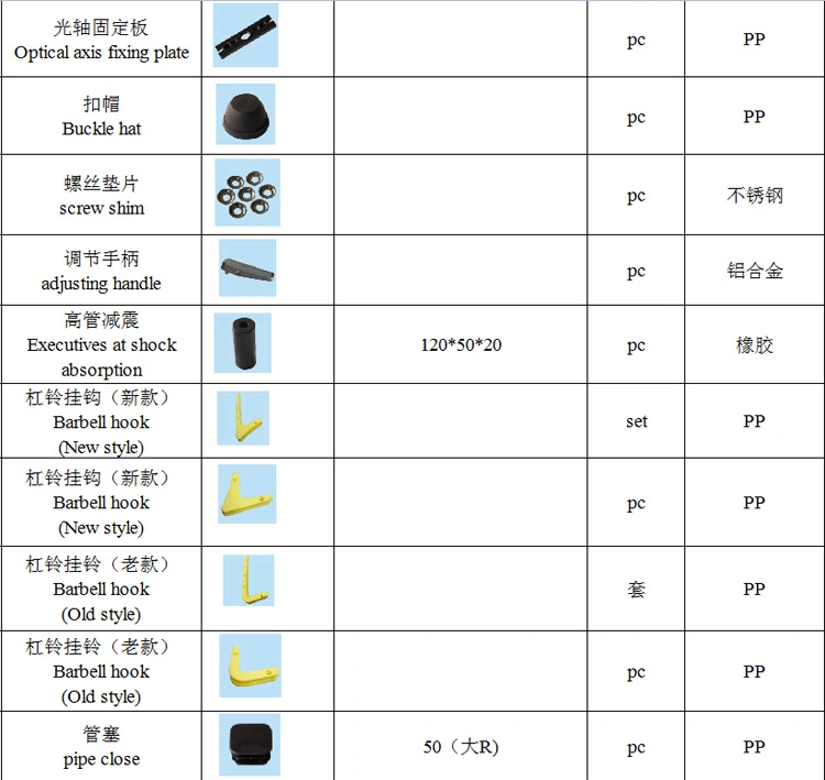 OEM Directly Mold Production of Plastic Fitness Equipment Parts, Gym Equipment Parts, Aluminum Fitness Accessories