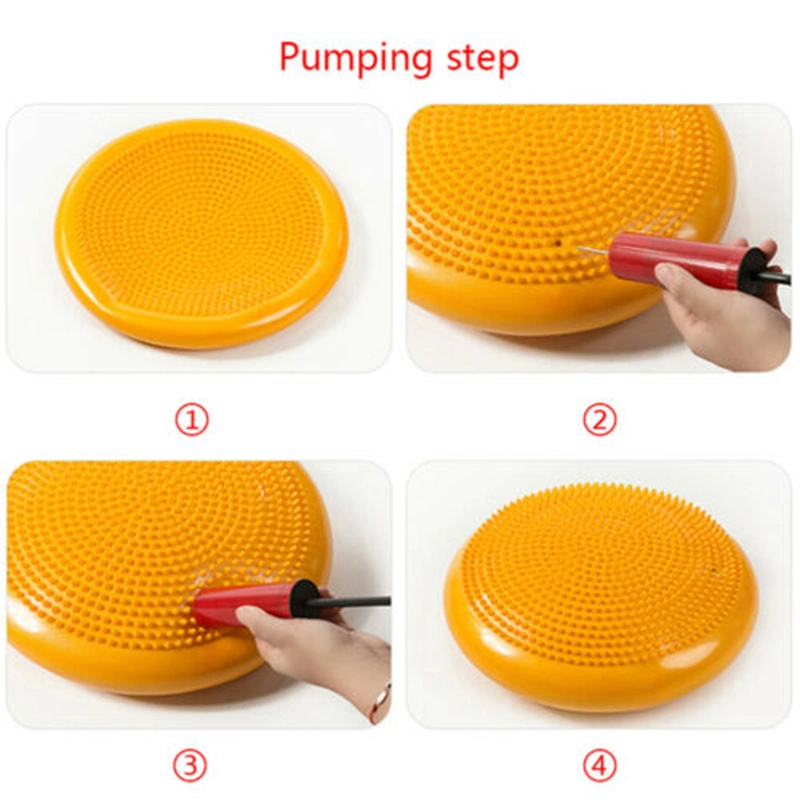 Wholesale Customized Fitness PVC Round Half Yoga Matts Mat Massage Ball Cushion 3mm Equipment