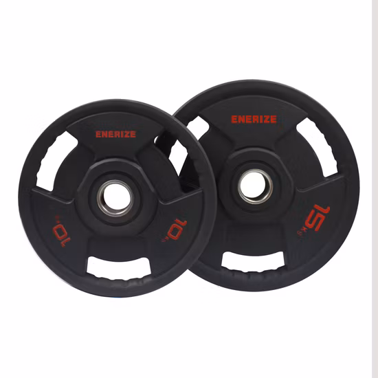 주철과 TPU로 제작된 고품질 홍보용 웨이트 플레이트(3개 구멍 포함)