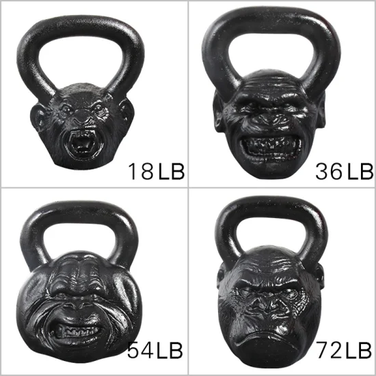 뜨거운 판매 역도 Kettlebell 홈 피트니스 장비 원숭이 머리 Kettlebell